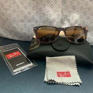RAY BAN WAYFARER RB 2132 6012 55/18 HAVANA and BEIGE 55mm SUNGLASSES